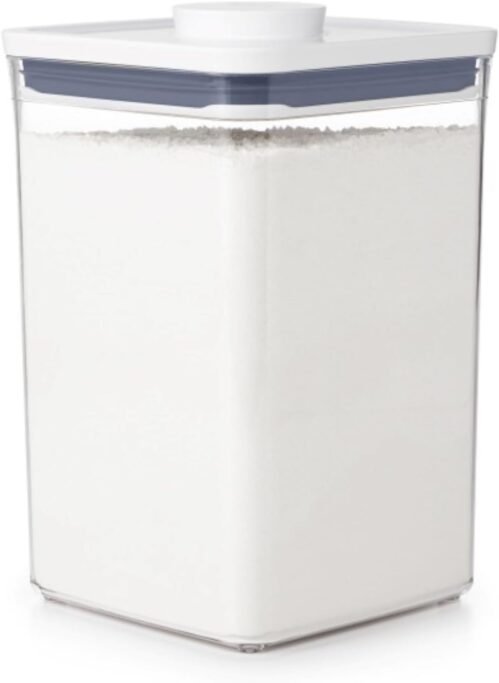 OXO Good Grips POP Container – Airtight Food Storage – Big Square Medium 4.4 Qt Ideal for 5lbs of flour or sugar