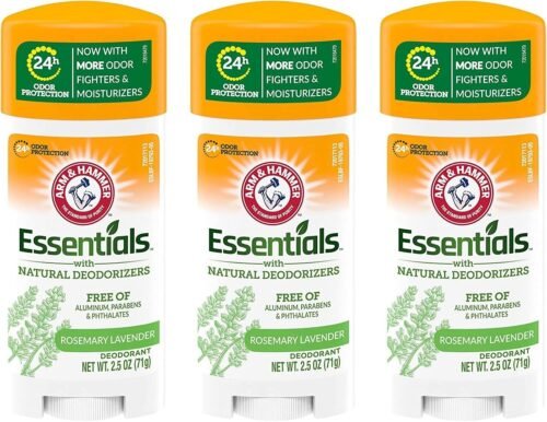 Arm & Hammer Essentials Natural Deodorant, Fresh – 2.5 oz – 3 pk