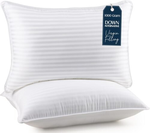 Utopia Bedding Bed Pillows for Sleeping Queen Size (White), Set of 2, Cooling Hotel Quality, for Back, Stomach or Side Sleepers