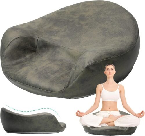 Meditation Cushion, Comfortable Floor Pillow for Adults Sitting, Reading, Yoga, Large Floor Cushion Seating for Living Room Tatami Home Decor