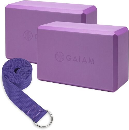 Gaiam Yoga Block – Supportive Latex-Free Eva Foam – Soft Non-Slip Surface with Beveled Edges for Yoga, Pilates, Meditation – Yoga Accessories for Stability, Balance, Deepen Stretches