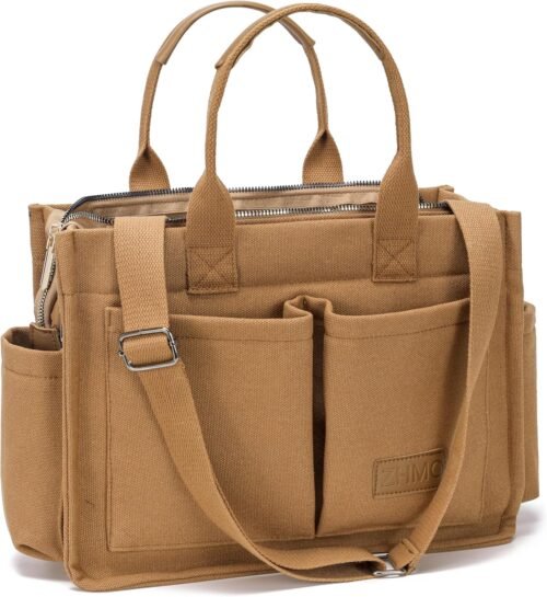 Large Canvas Tote Bag for Women,Womens Crossbody Purse Handbags Totes Bags Work Laptop Book Beach Bag for Travel Nurse